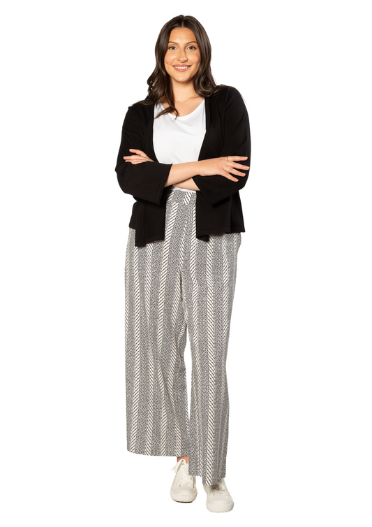 100% Cotton 3/4 Sleeve Light Weight Summer Knit Bolero Cardi #5133 - Black