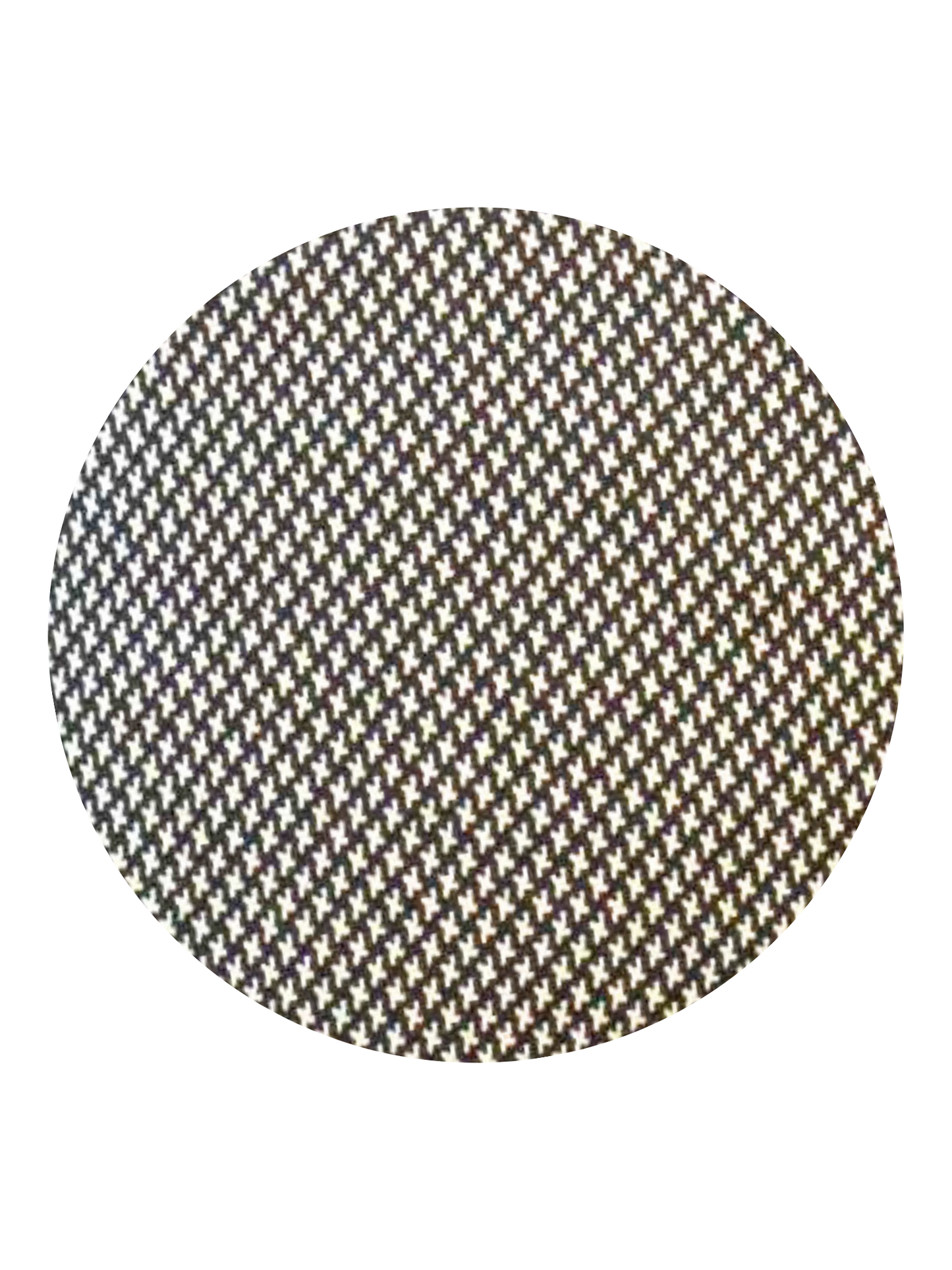 Fine houndstooth Straight leg Pull-on Capri Pant #6144 Black/Latte
