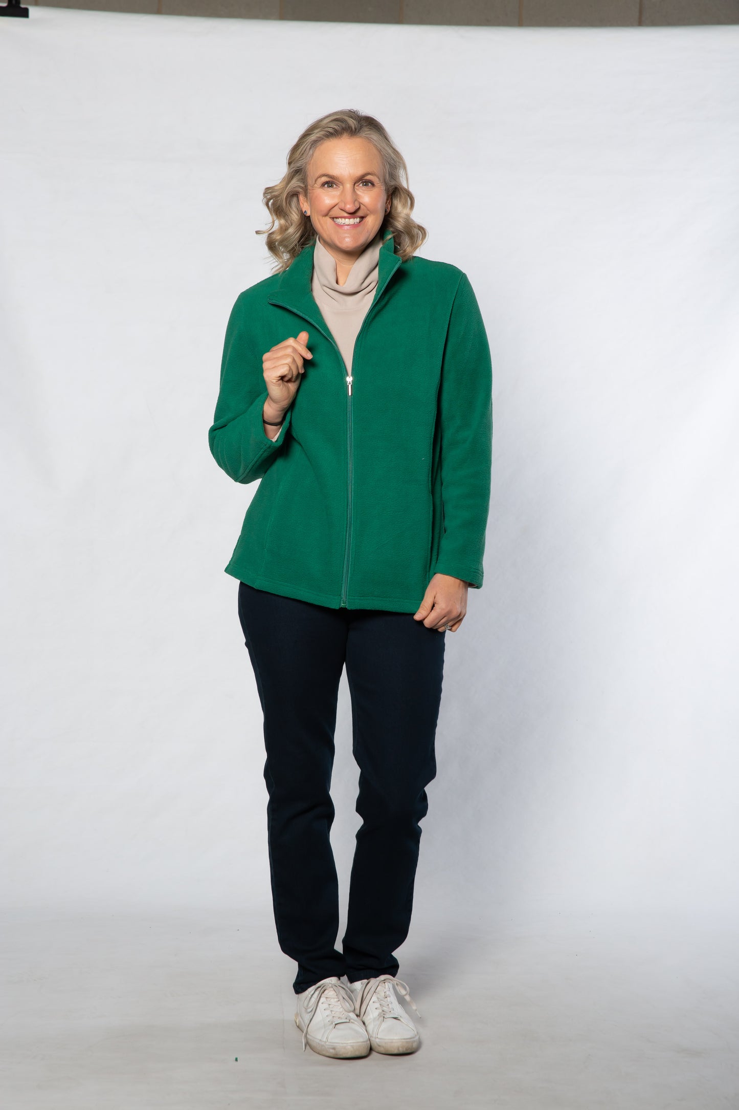 Polarfleece casual jacket #8001 GREEN