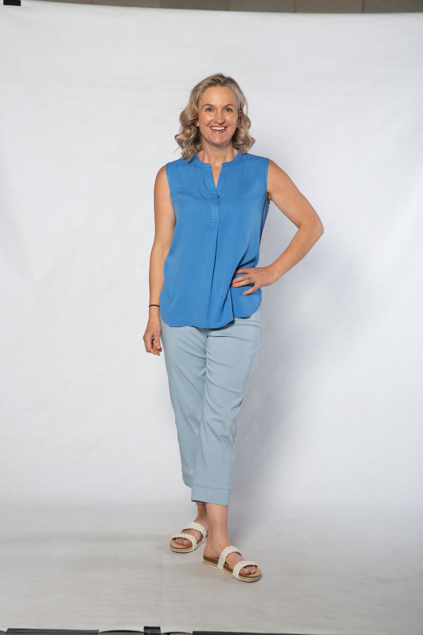 3/4 length bengaline capri pant #6720 Ocean