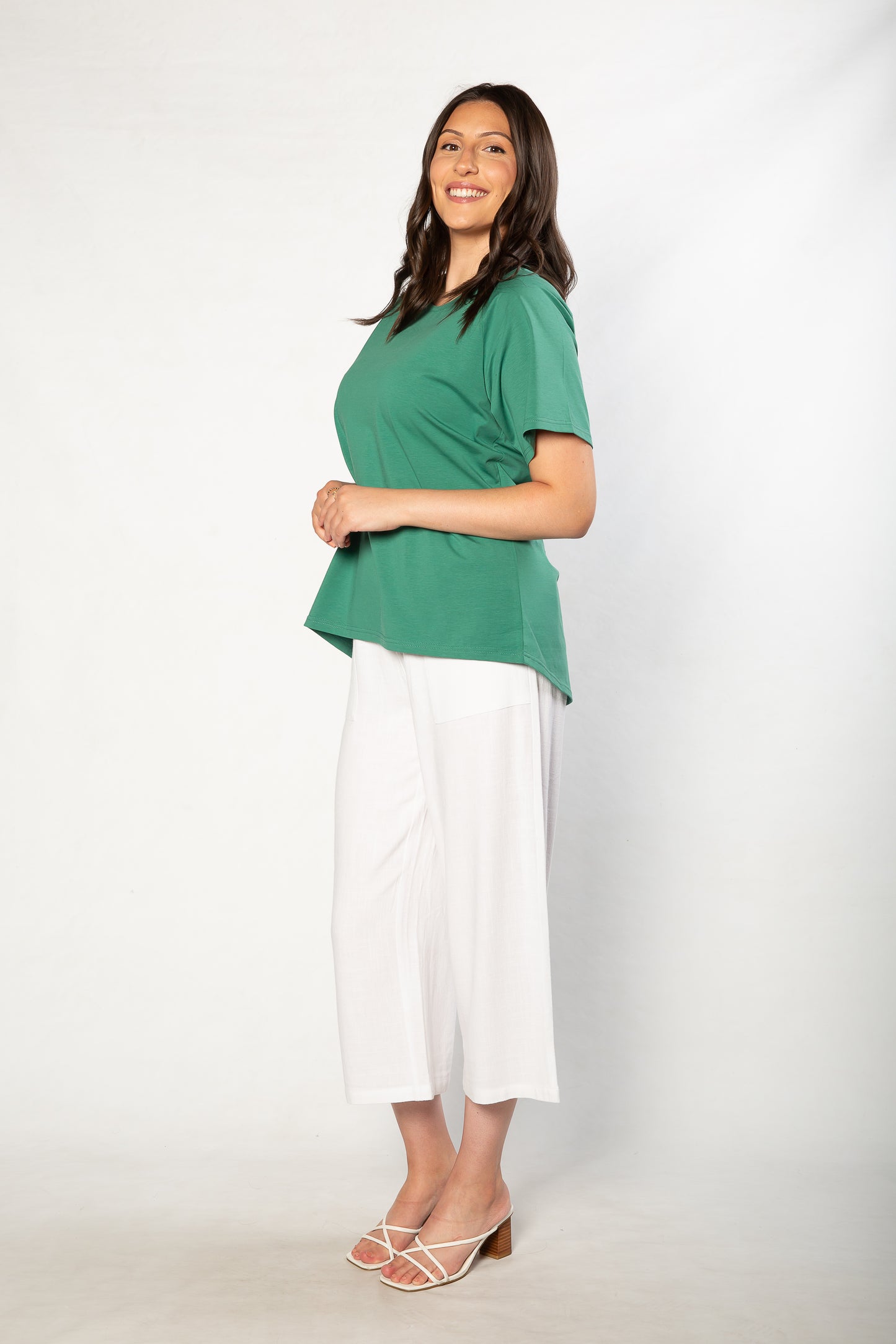 Stretch Raglan Sleeve round neck T-Shirt #149 - Sage