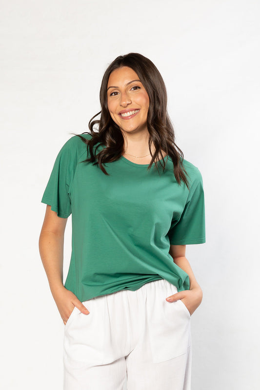 Stretch Raglan Sleeve round neck T-Shirt #149 - Sage