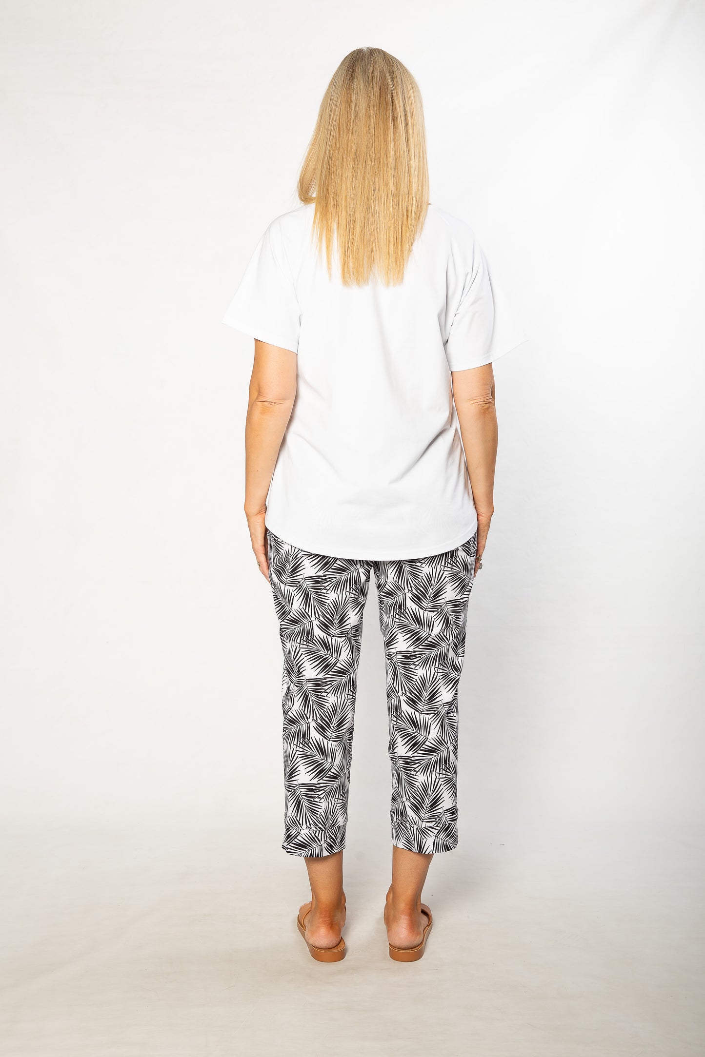 Stretch Raglan Sleeve round neck T-Shirt #149 - White