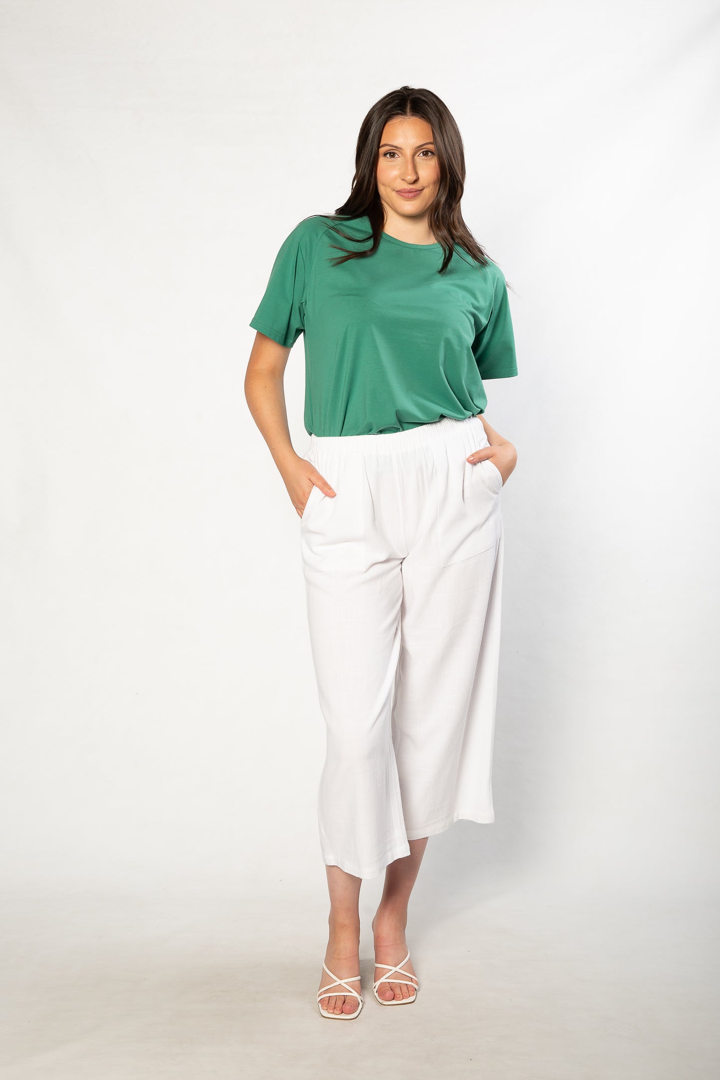 Stretch Raglan Sleeve round neck T-Shirt #149 - Sage