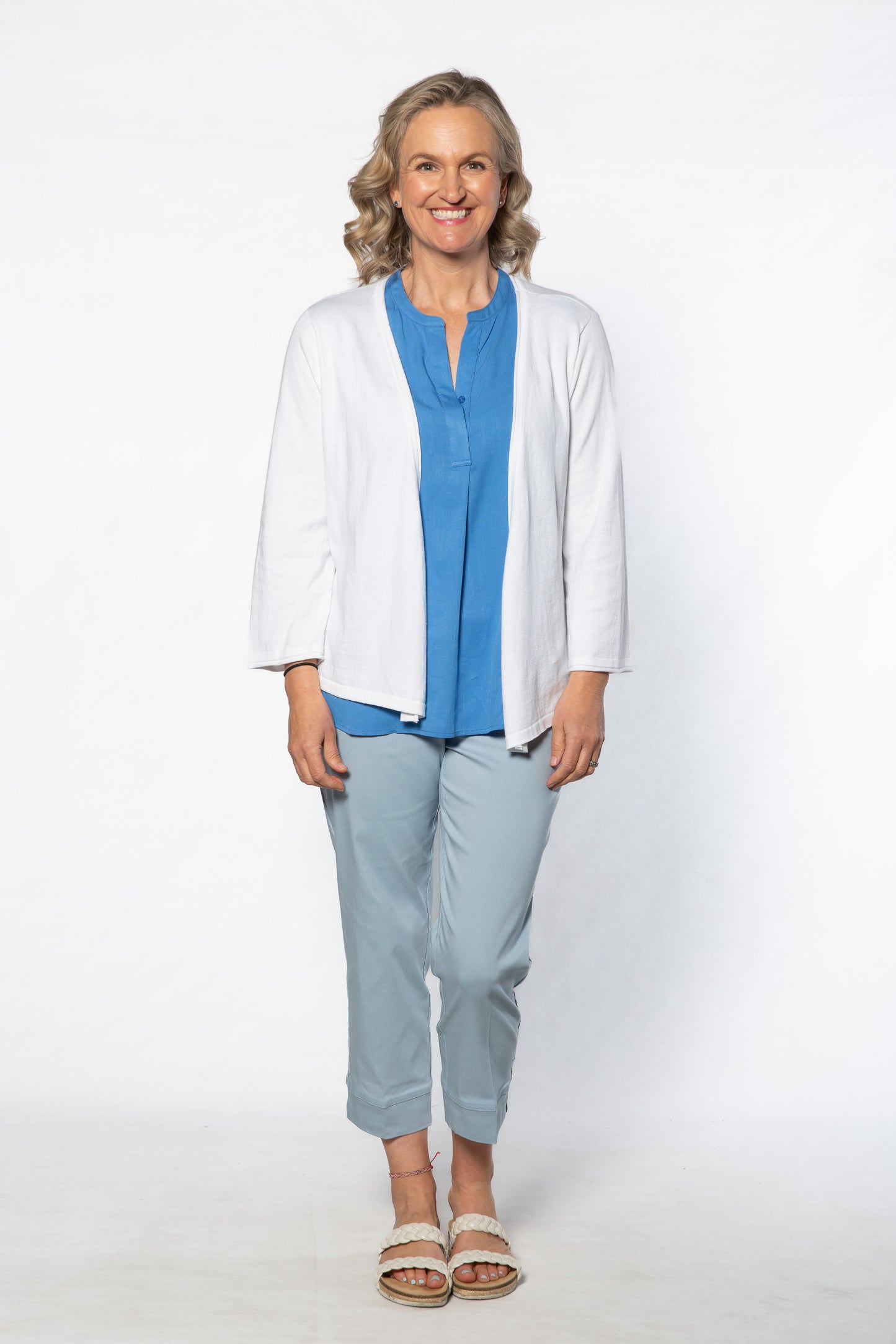 3/4 length bengaline capri pant #6720 Ocean