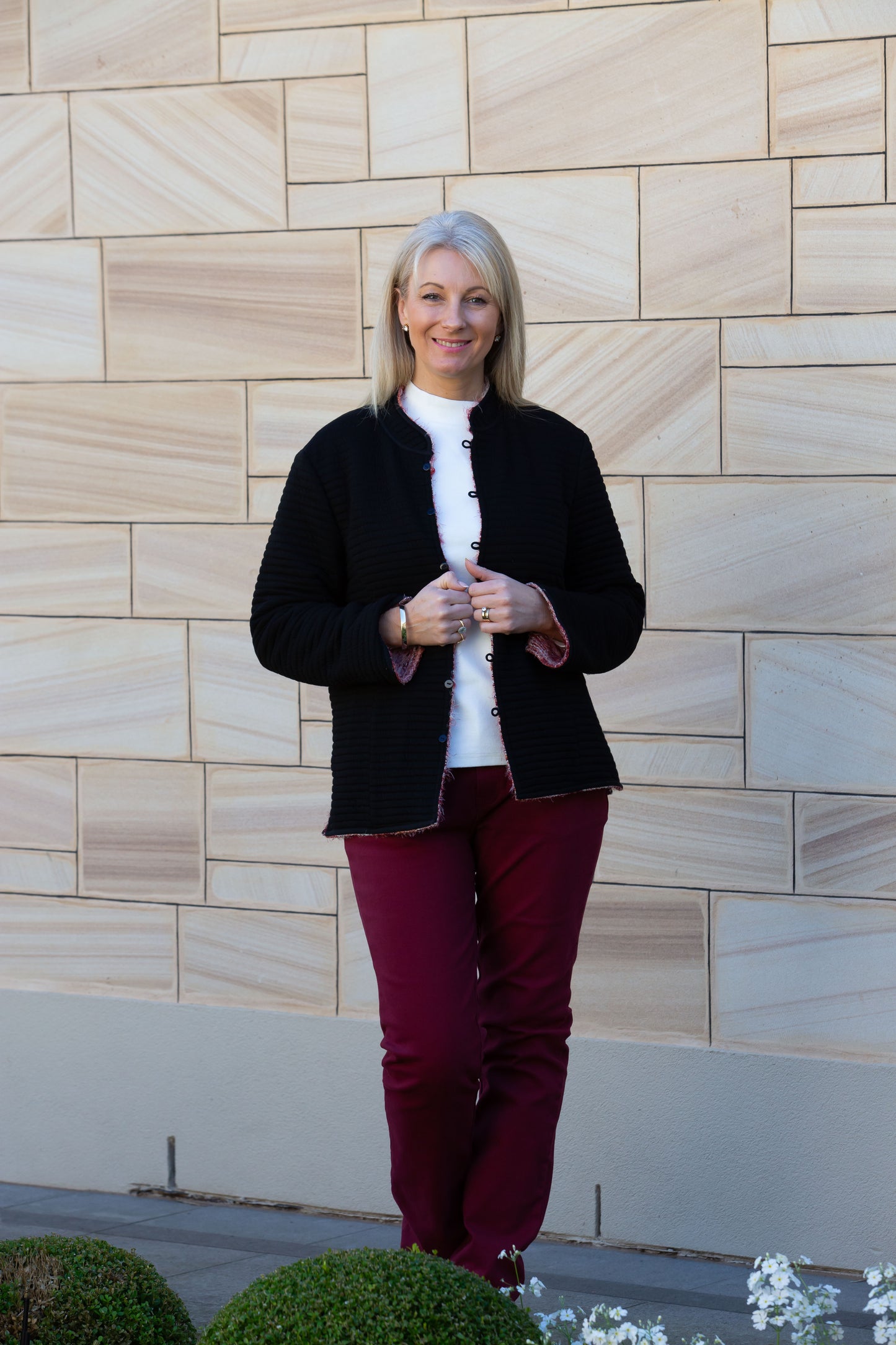 Reversible oriental jacket #9520 Spice & Black