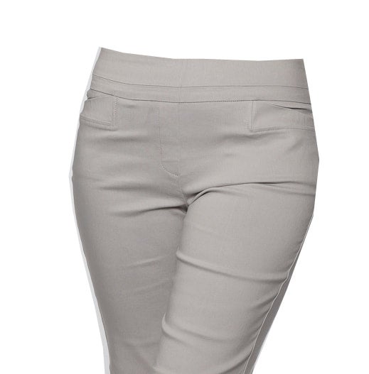 Stretch bengaline crop pant #6718 Grey Mist
