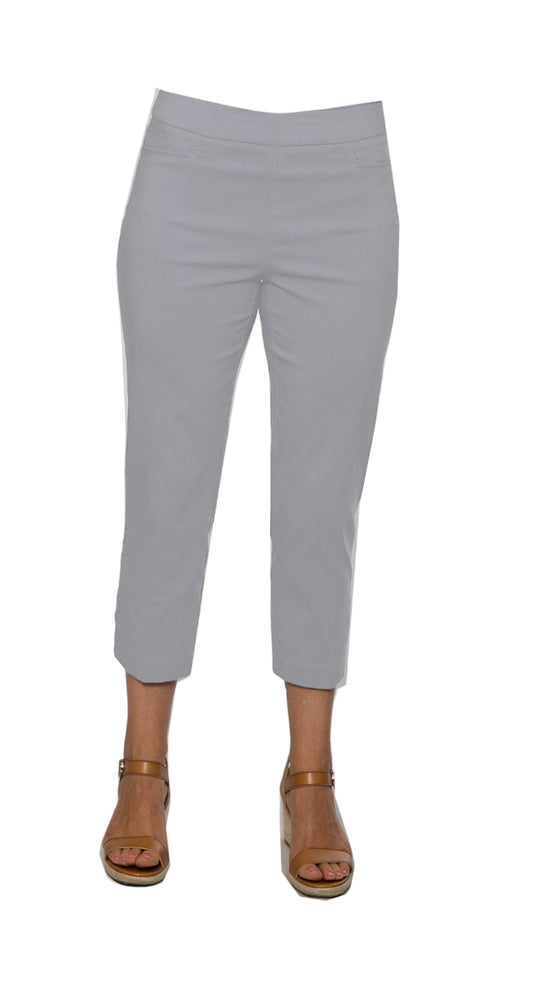 Stretch bengaline crop pant #6718 Grey Mist