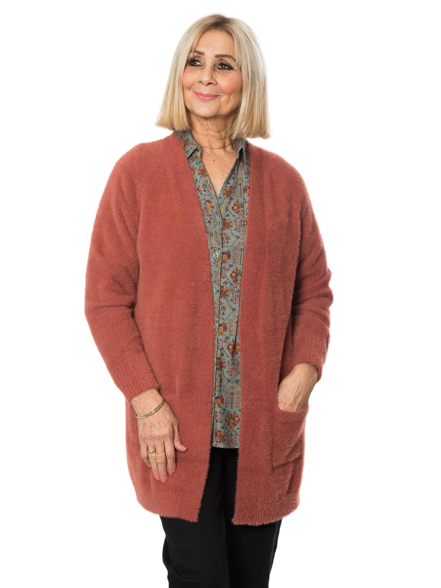 Soft Cosy yarn cardigan #5380 Cinnamon