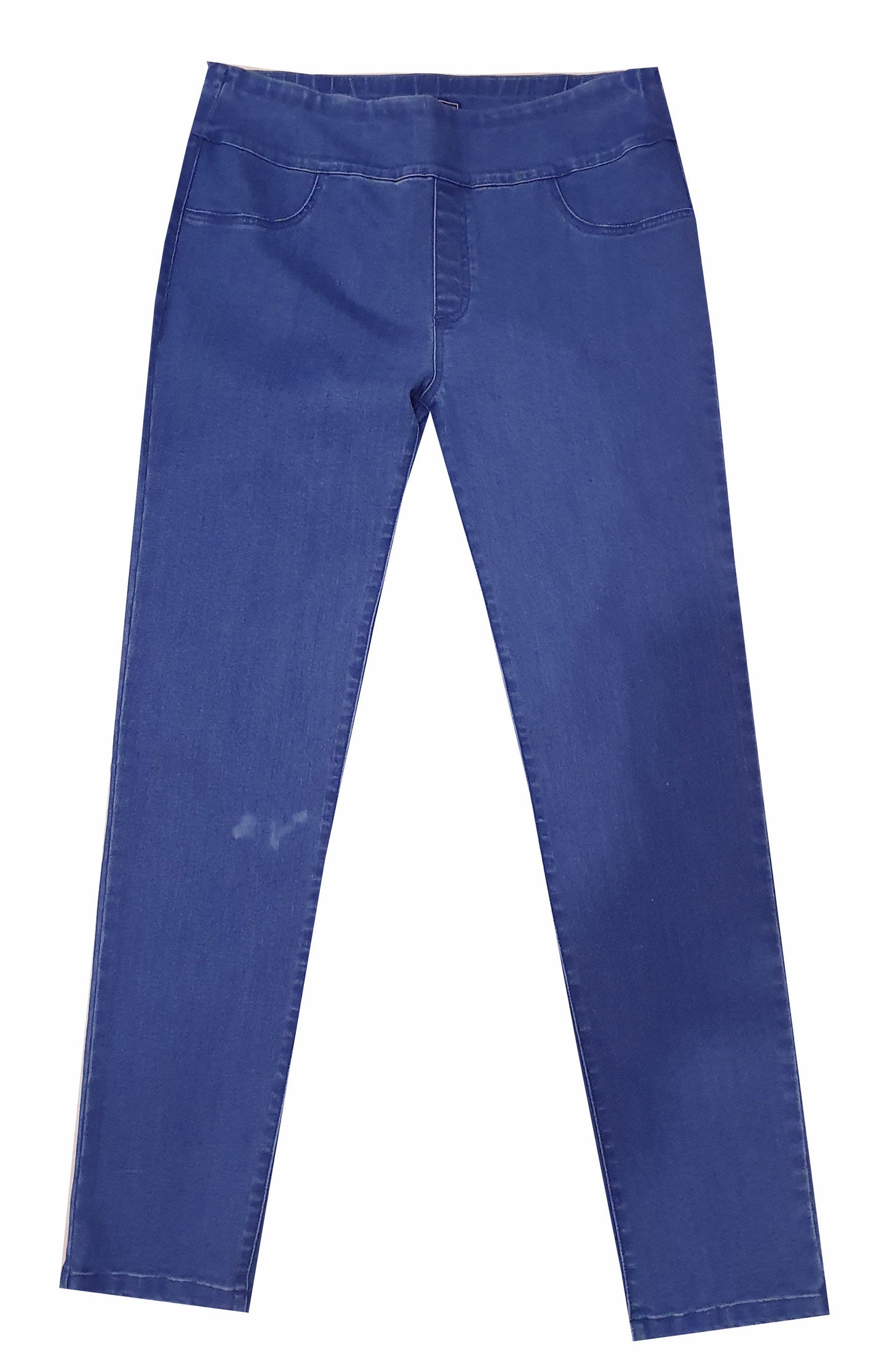 Flat Front Pull-on Capri Stretch Denim Jean #6920 Indigo