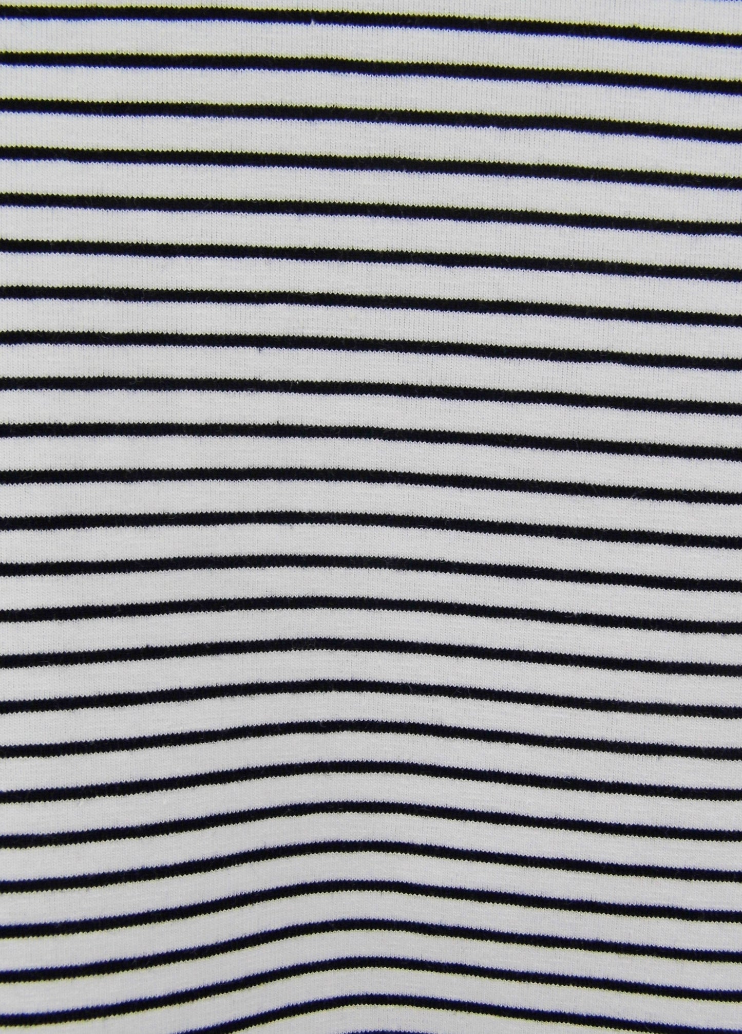 Short sleeve stretch cotton tee with rounded V-neck #143 White/Black