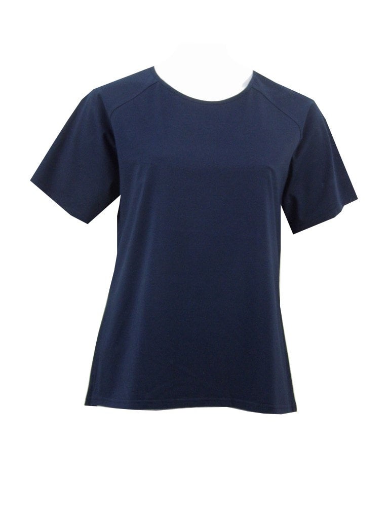 Stretch Raglan Sleeve round neck T-Shirt #149 - Navy
