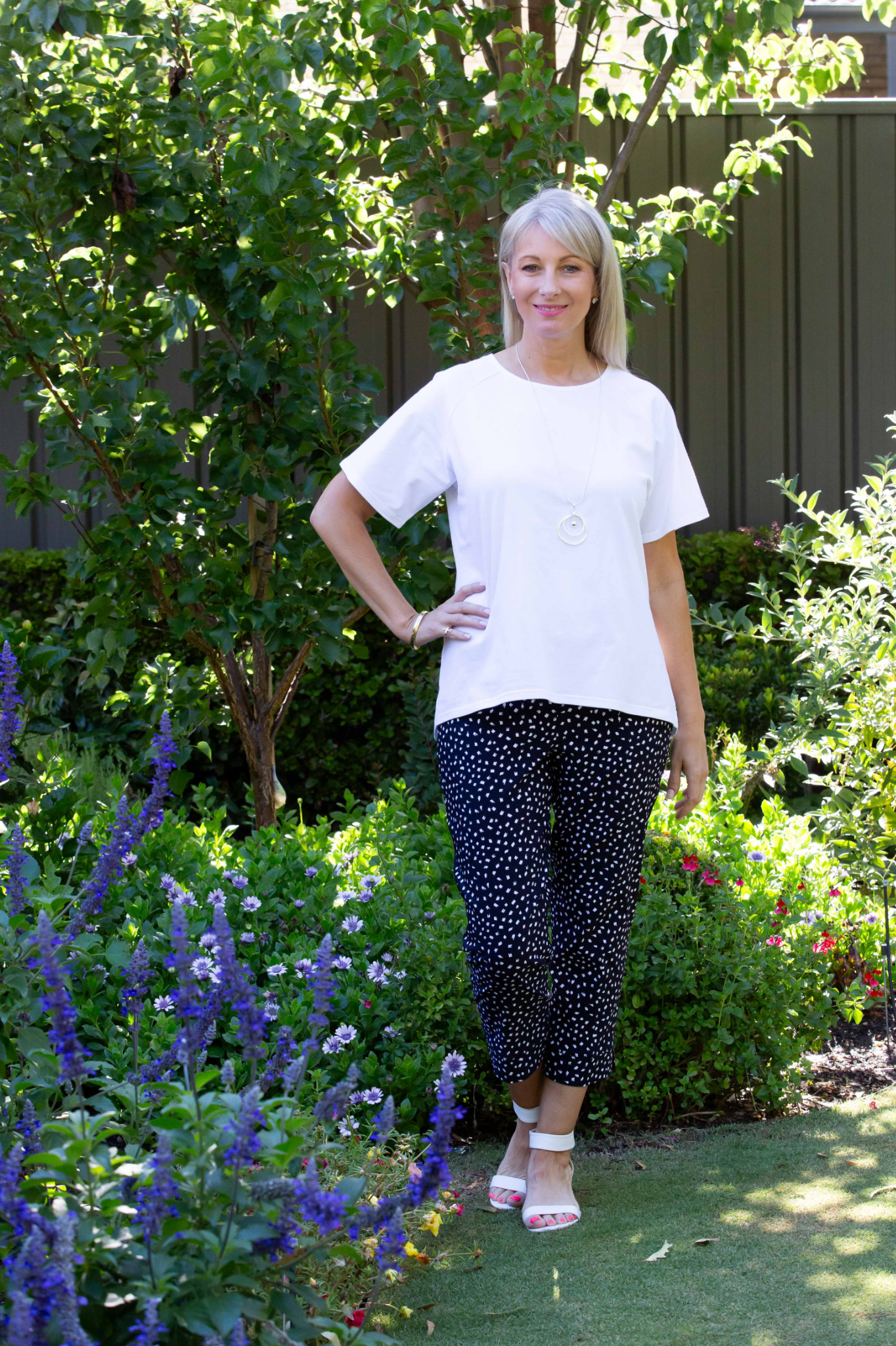Stretch Raglan Sleeve round neck T-Shirt #149 - White