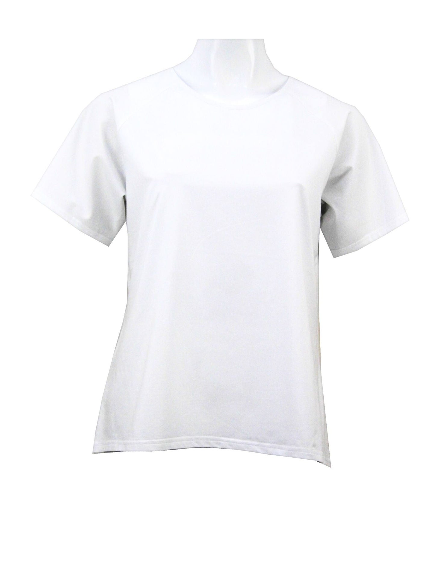 Stretch Raglan Sleeve round neck T-Shirt #149 - White