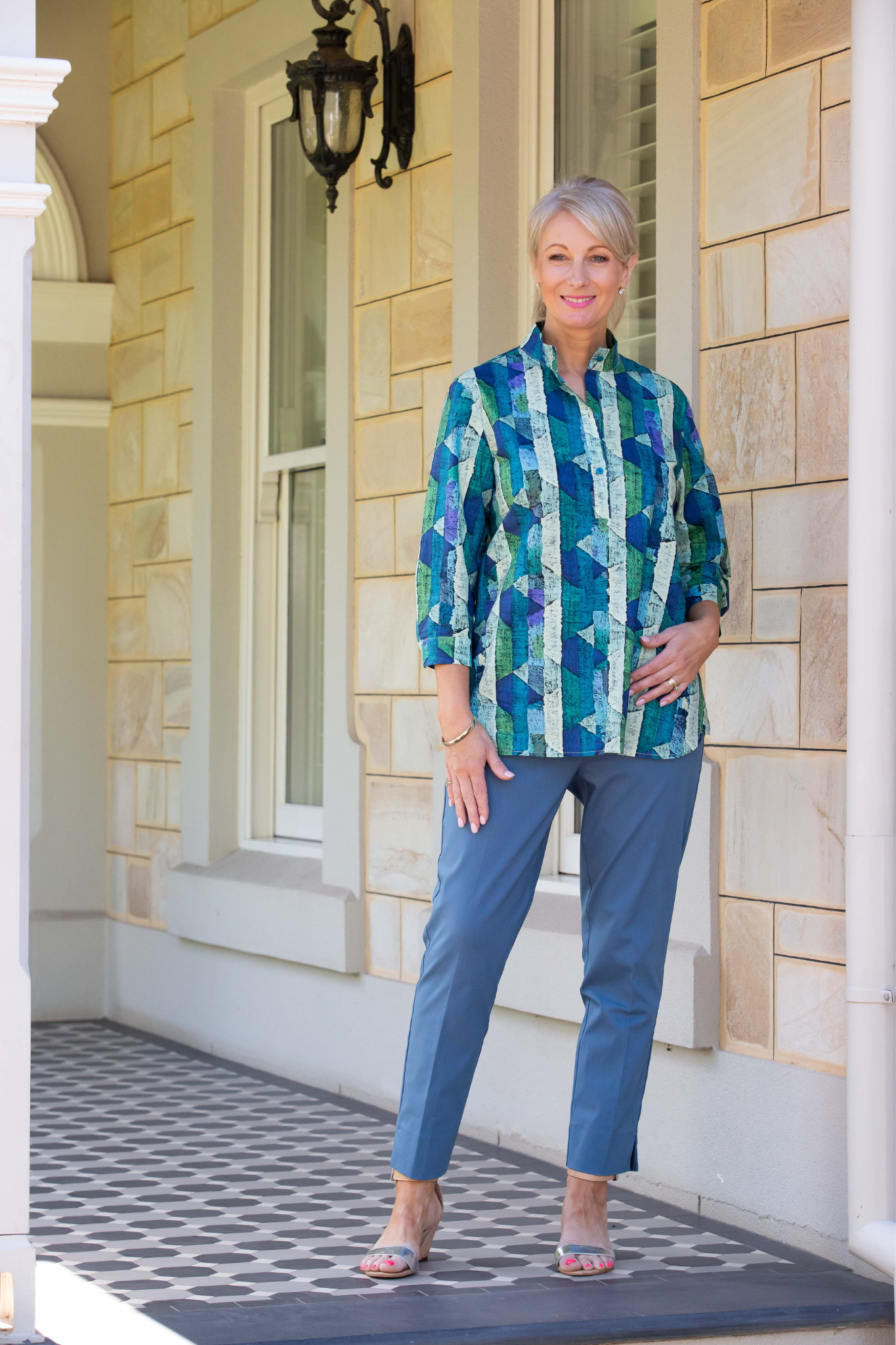 7/8 length bengaline pant #6709 Peacock
