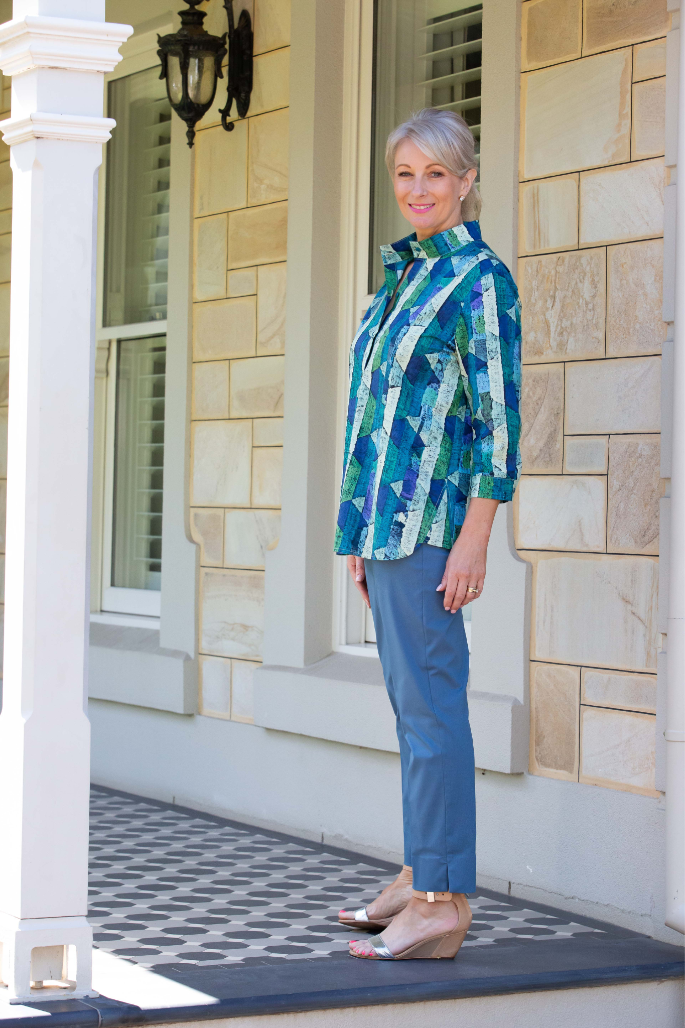 7/8 length bengaline pant #6709 Peacock