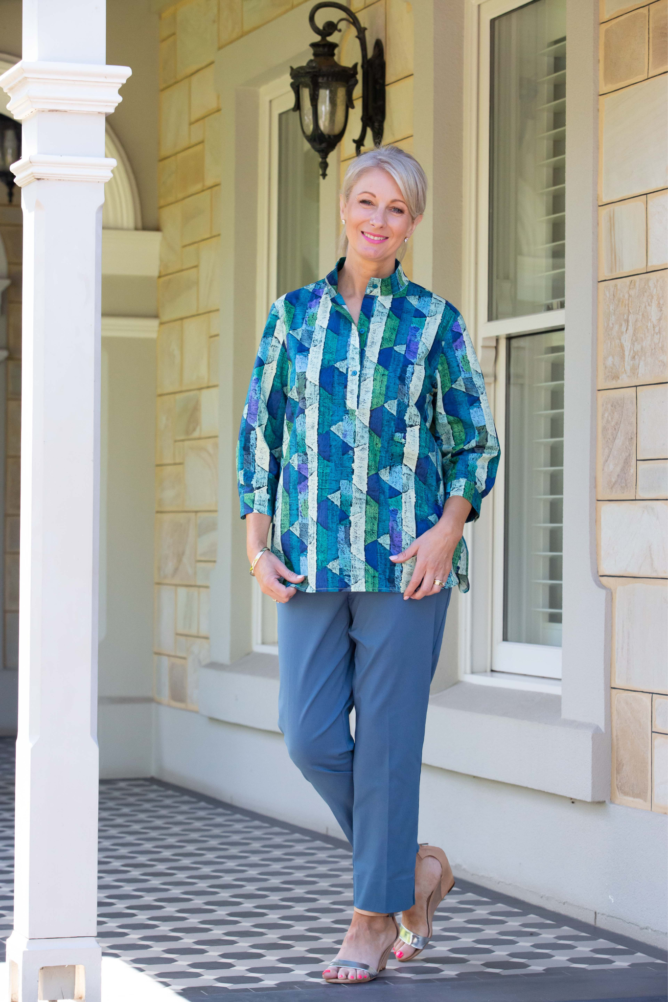 7/8 length bengaline pant #6709 Peacock
