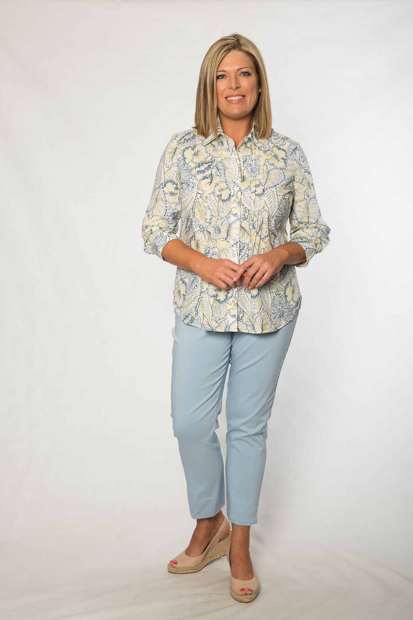 3/4 length bengaline capri pant #6720 Ocean