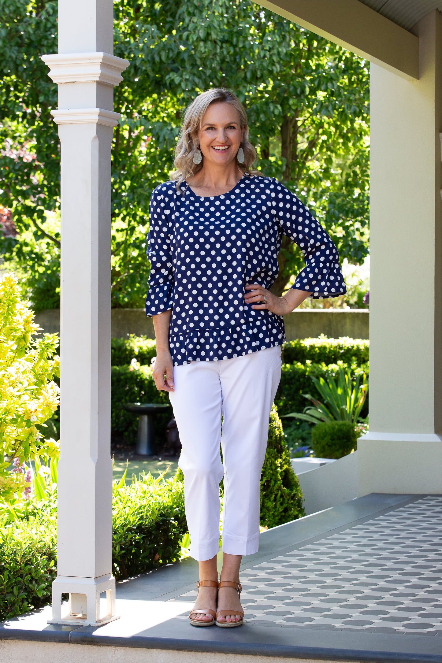 3/4 length bengaline pant #6720 White