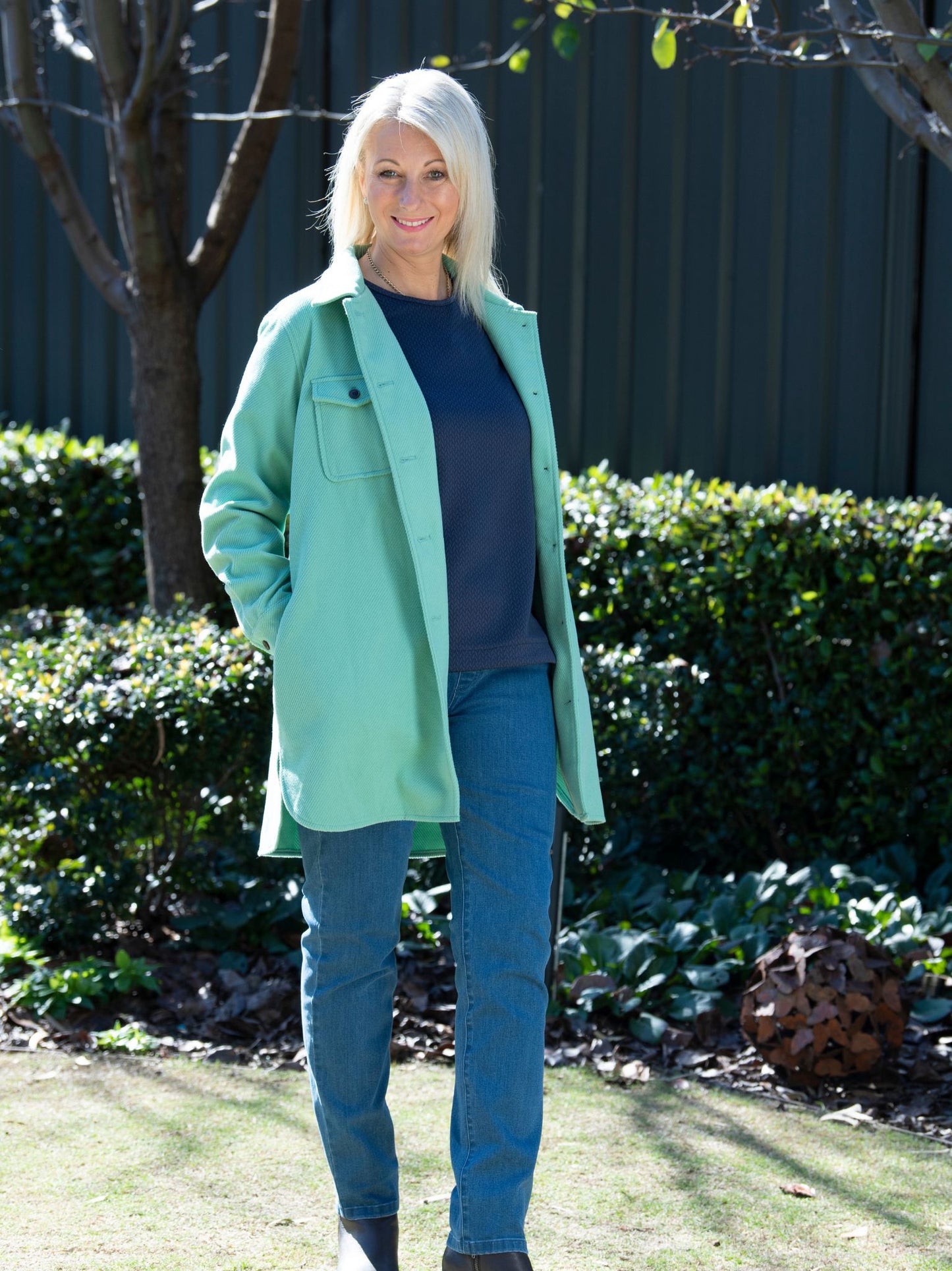 Brushed Twill Shacket Shirt Jacket #9080 - Sage