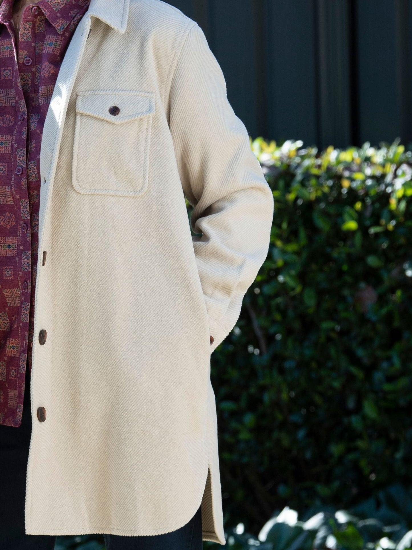 Brushed Twill Shacket Shirt Jacket #9080 - Sand