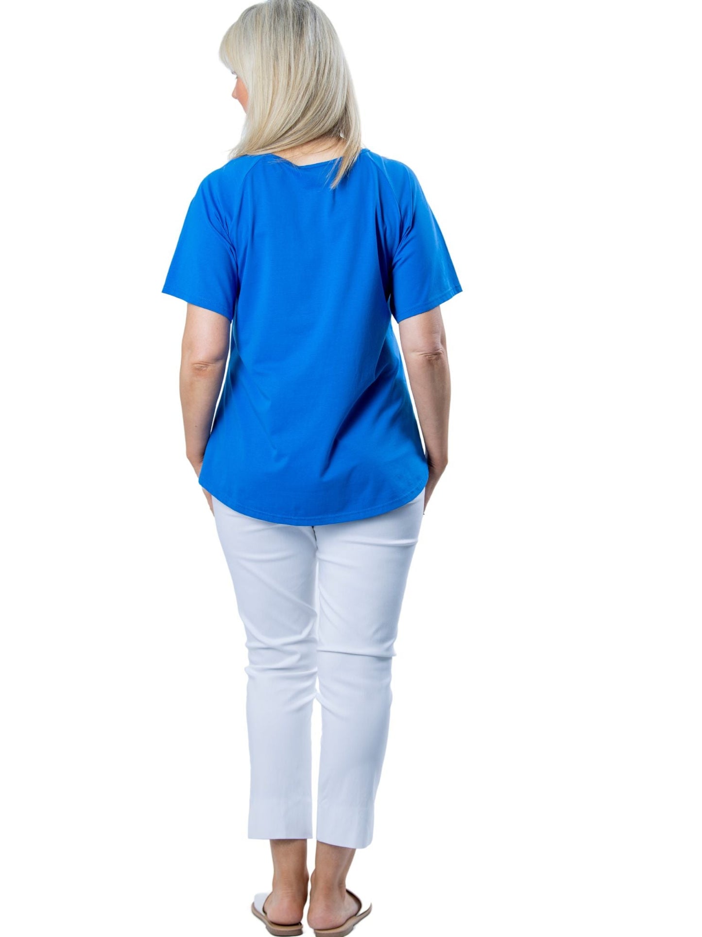 Stretch Raglan Sleeve round neck T-Shirt #149 - Pink