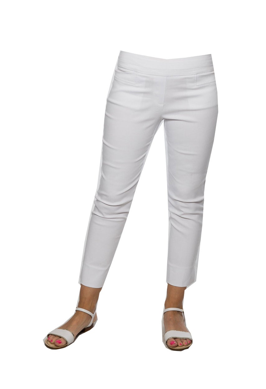 Stretch Cotton Crop Capri Pant Jean - #6077 Stonewash
