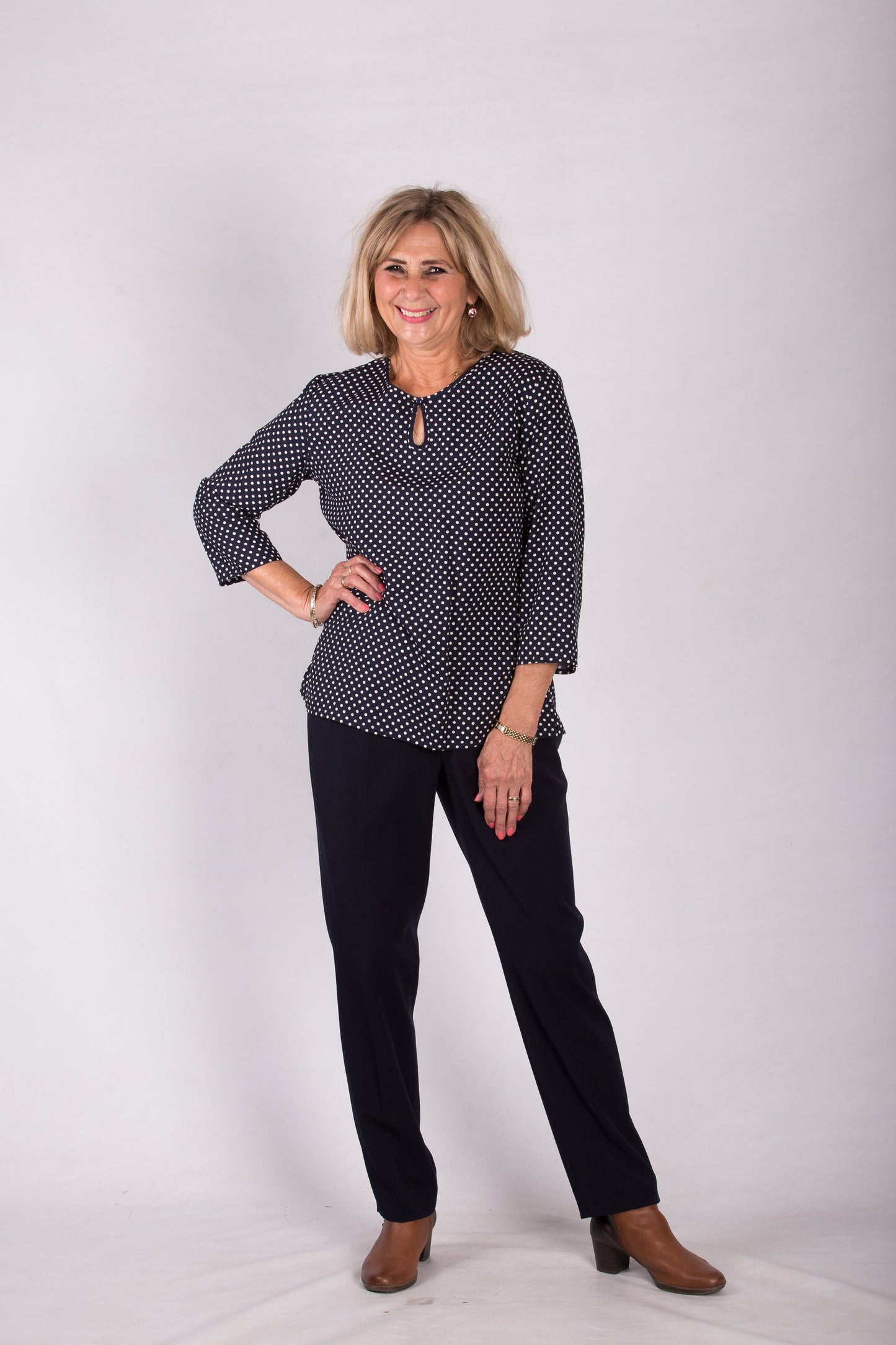 Straight leg 5 pkt stretch denim jean #6945 Indigo