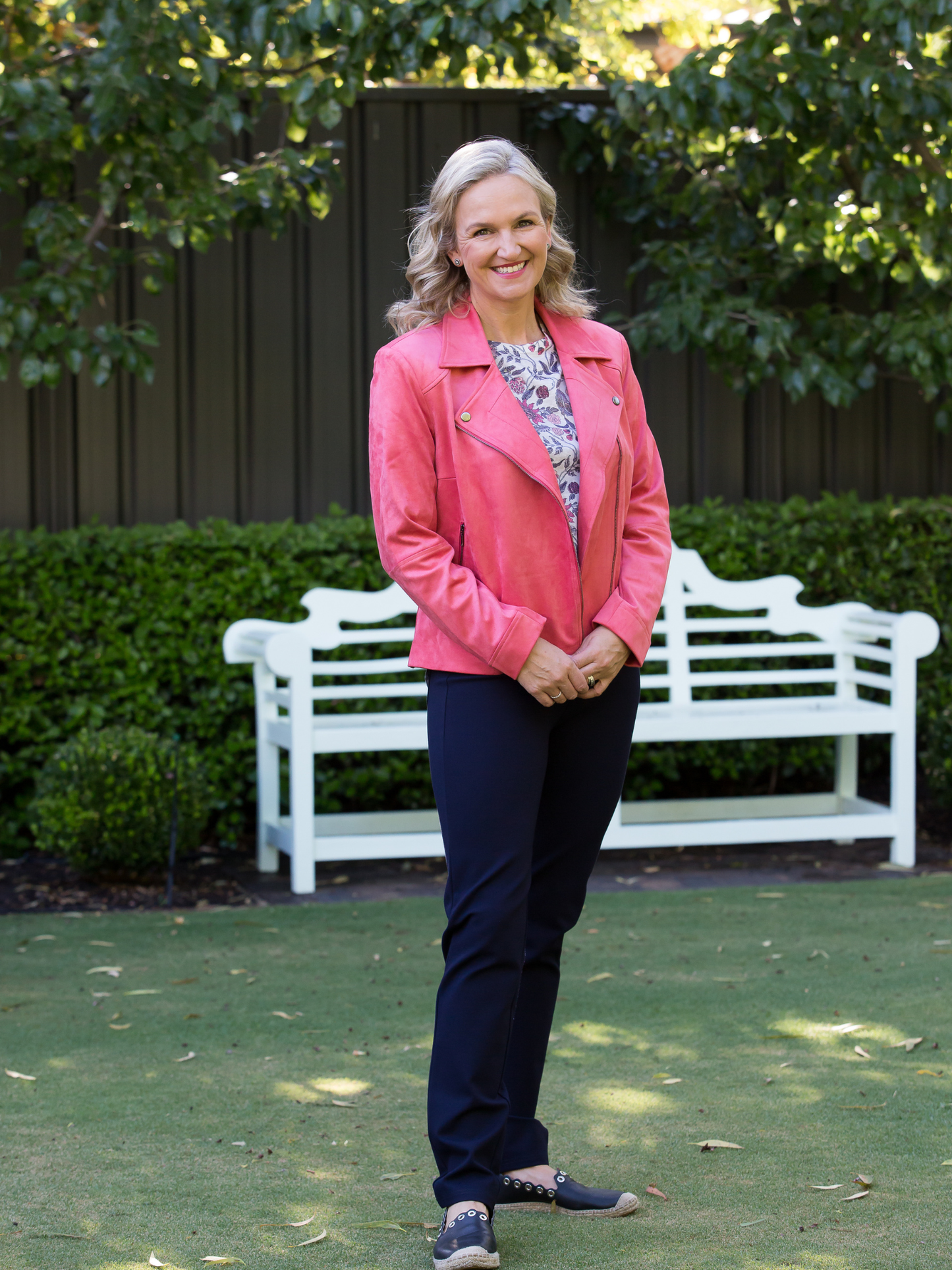 Faux suede lined crop jacket #9551 French Rose
