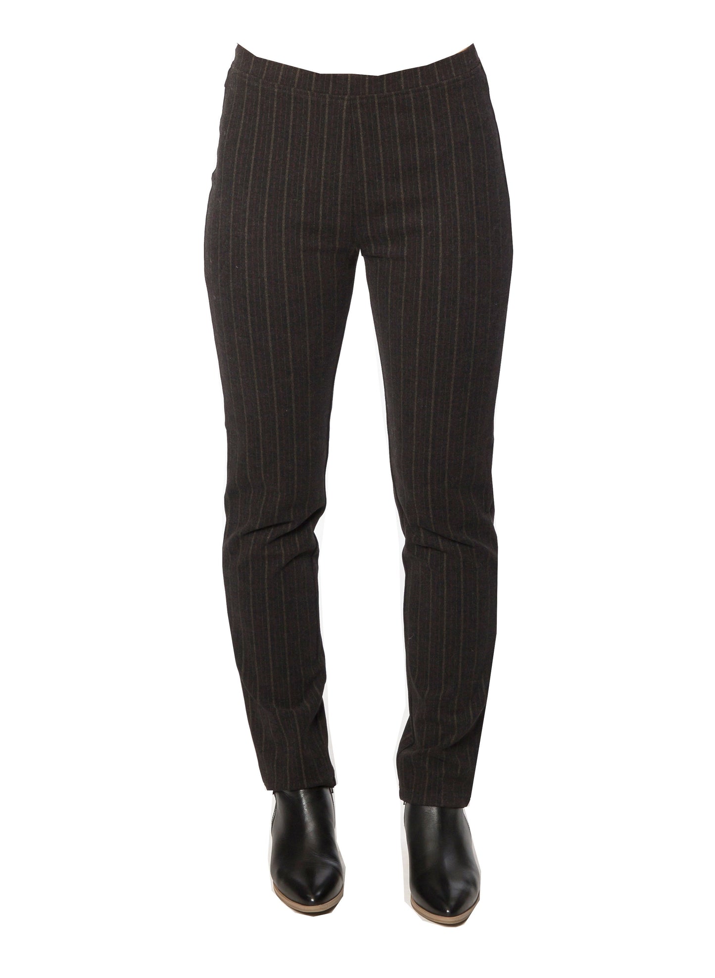 Ponti Pull on stripe Capri pant #6961 Stripe