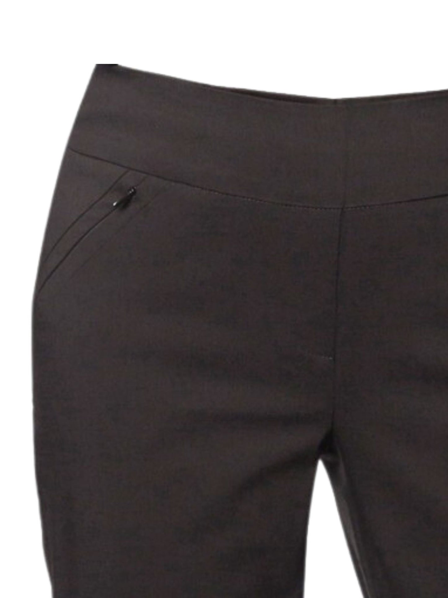 Slant zip pocket bengaline pant #6734 Navy