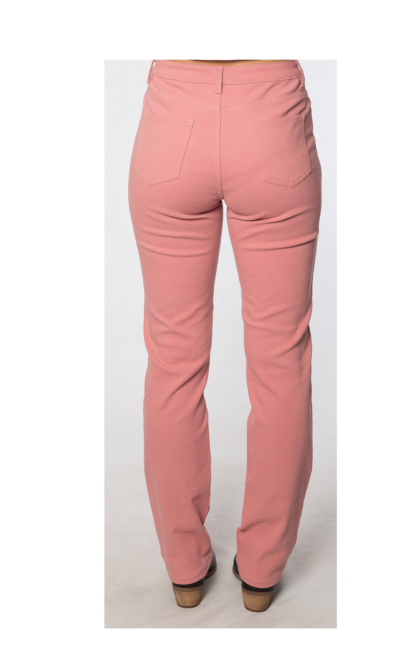 Stretch cotton 5 pocket jean #6945 Pink