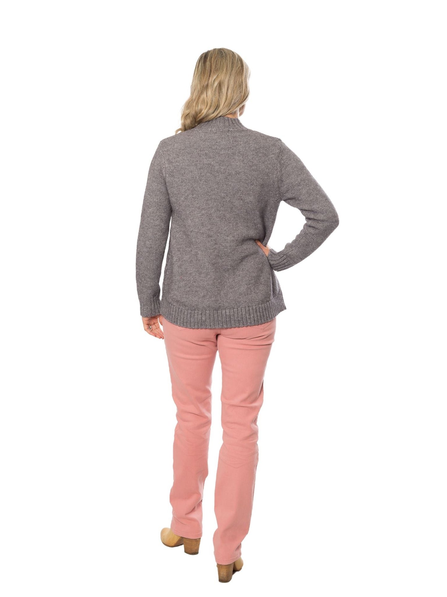 Stretch cotton 5 pocket jean #6945 Pink