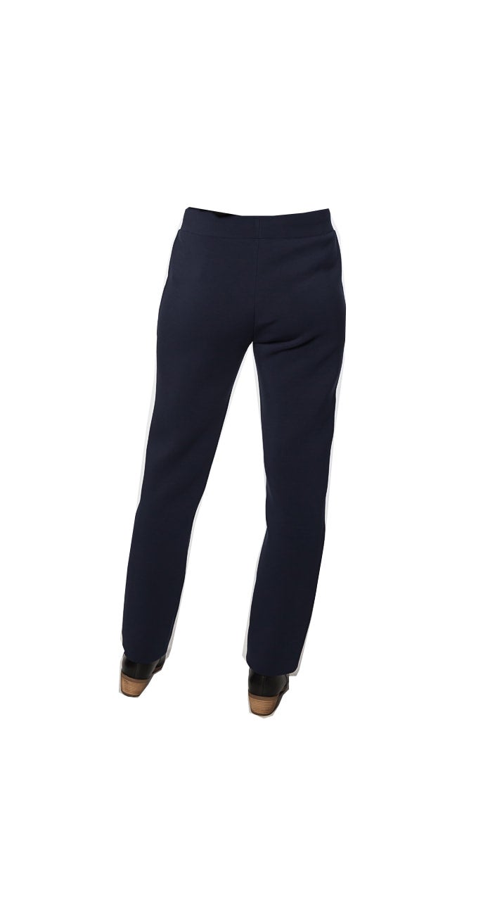 Draw cord leisure pant with pockets #6621 Navy