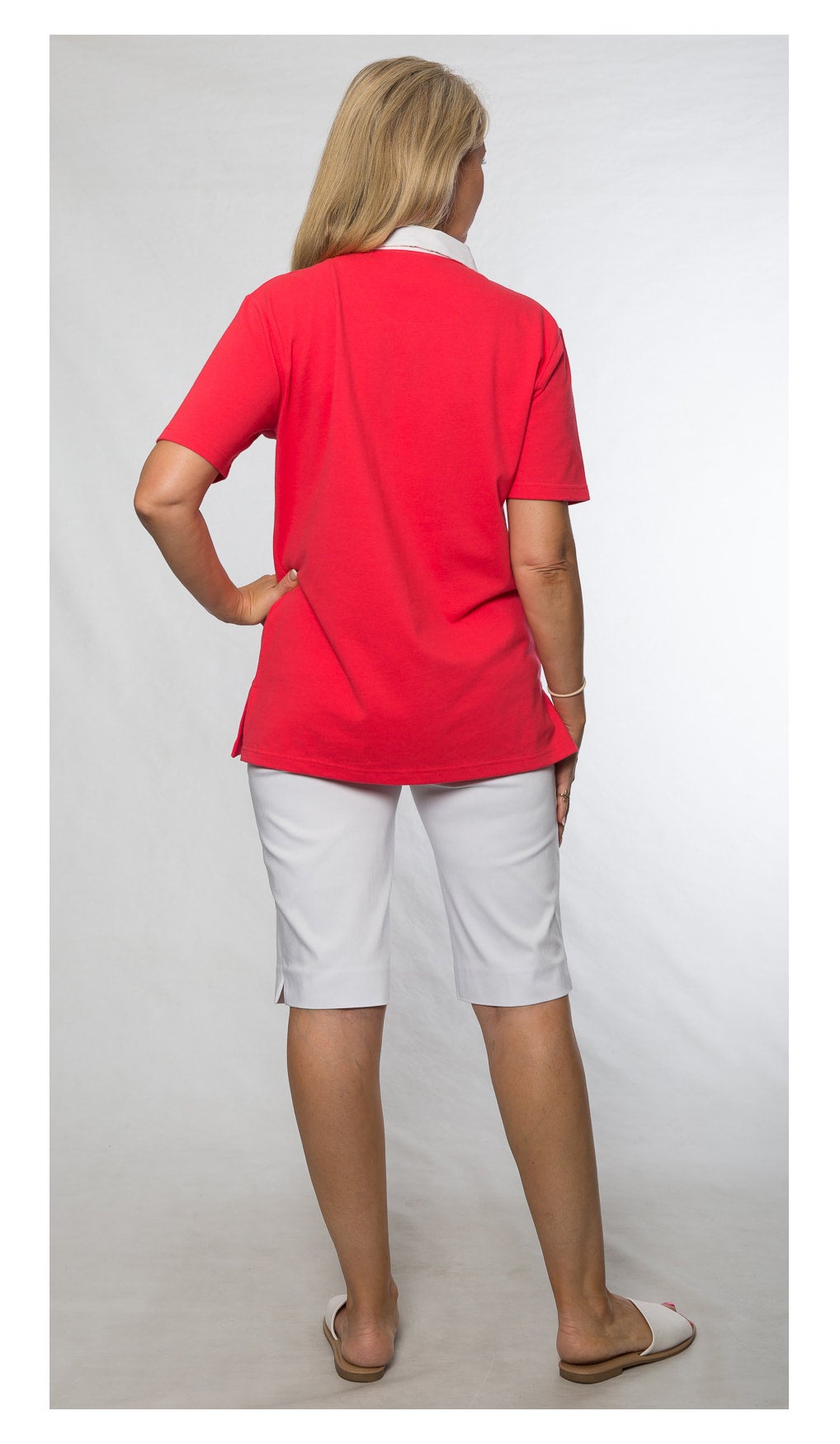 Short sleeve piquet polo #27 Pink