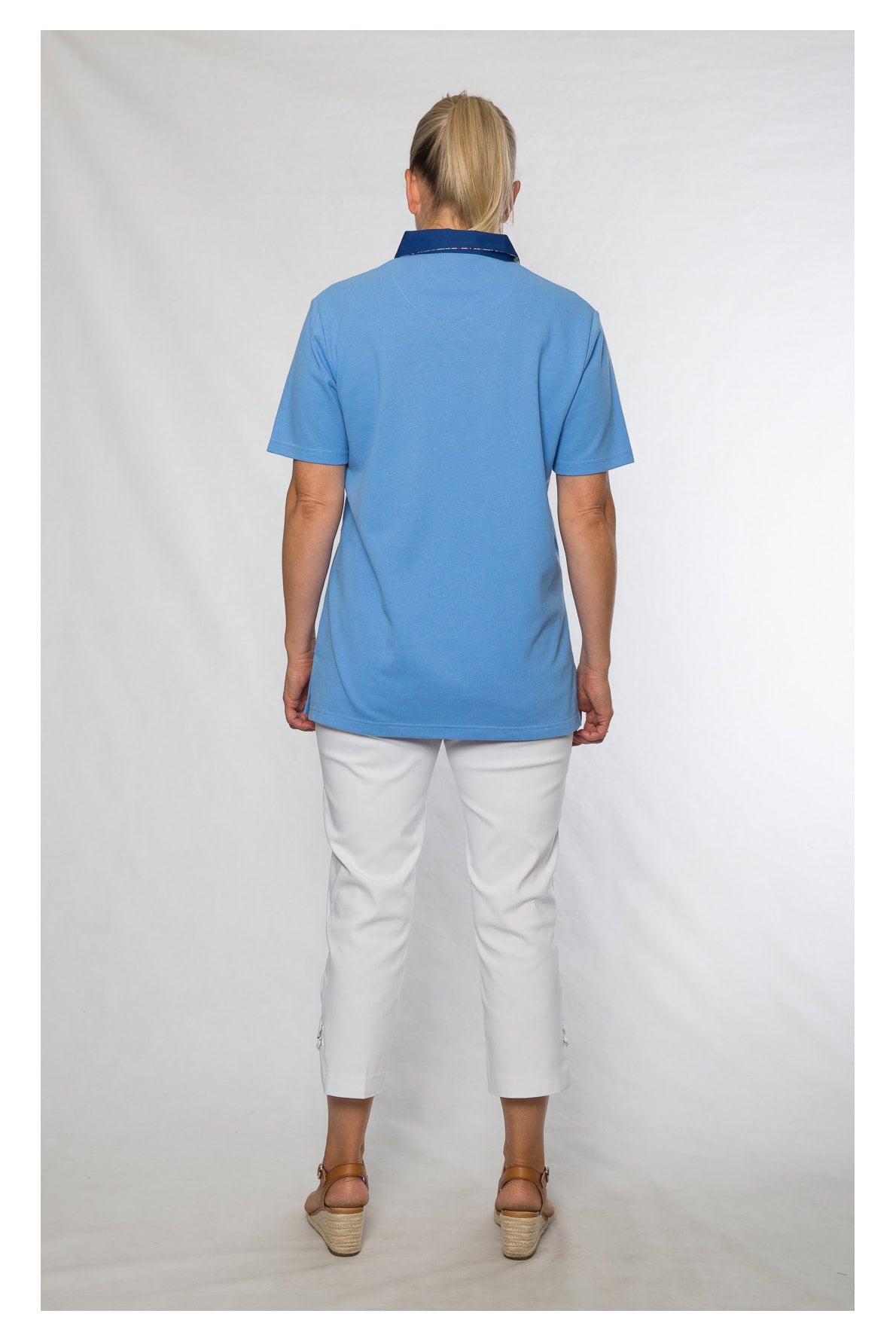 Short sleeve piquet polo #27 Blue