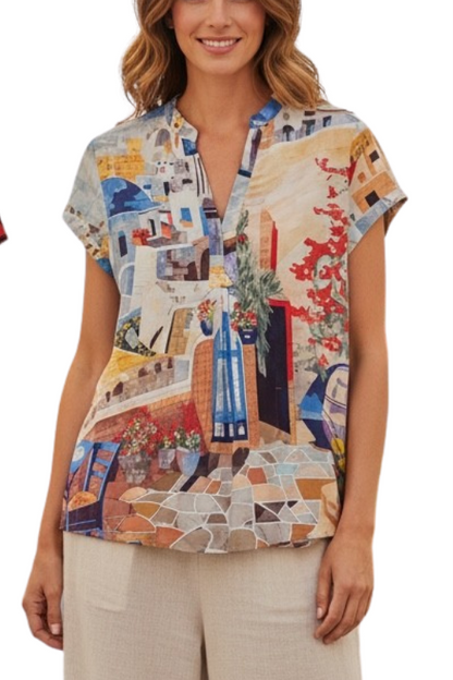 Four women wearing various tops with a focus on summer 2026 fashion.