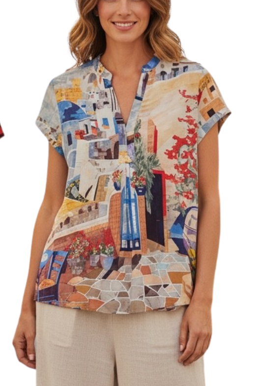 Four women wearing various tops with a focus on summer 2026 fashion.