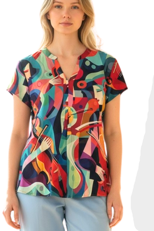 Four women wearing various tops with a focus on summer 2026 fashion.