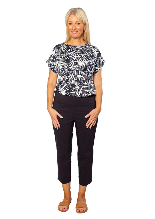 3/4 length bengaline pant #6720 Navy