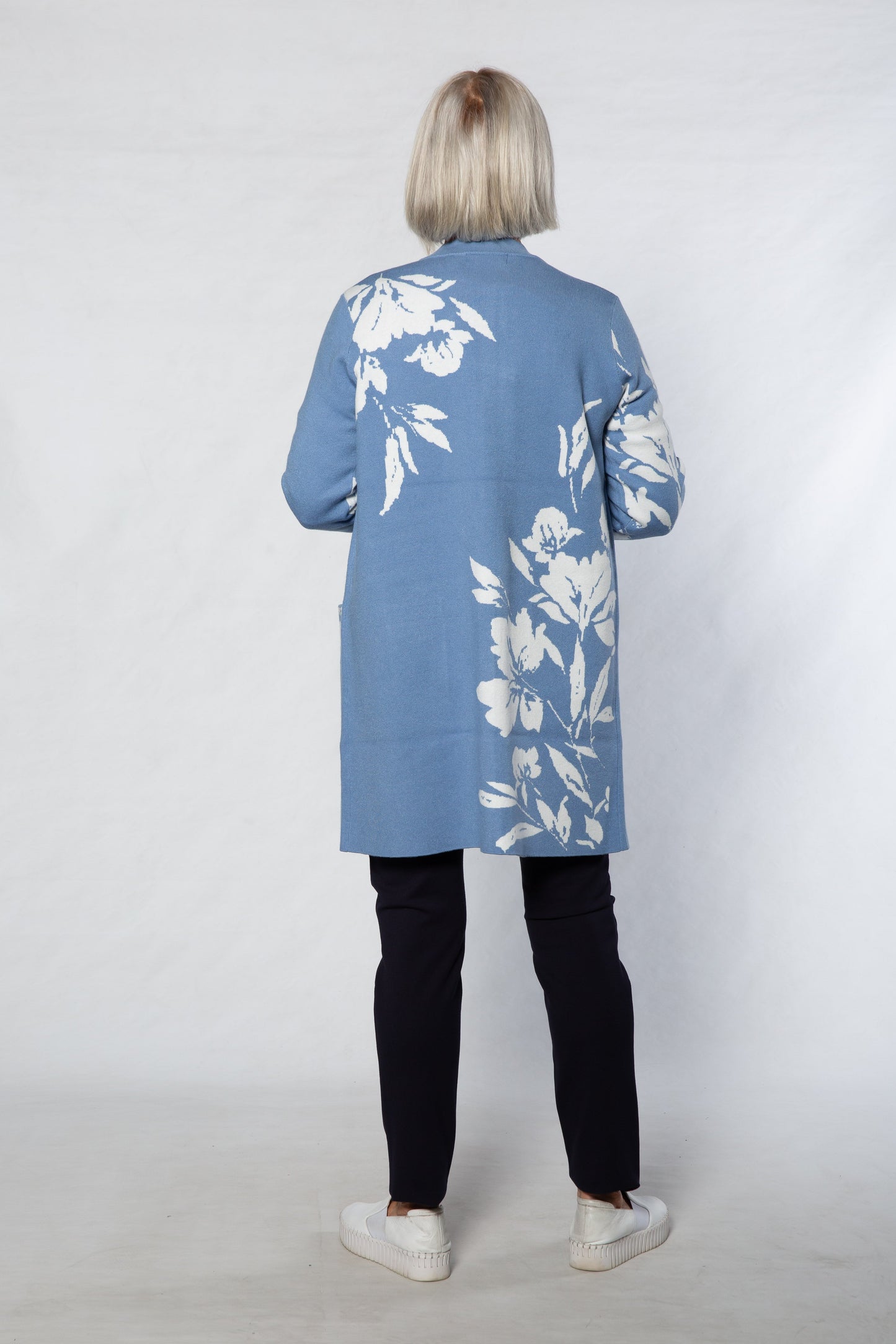 Computer knit Coatigan #5431 - BLUE