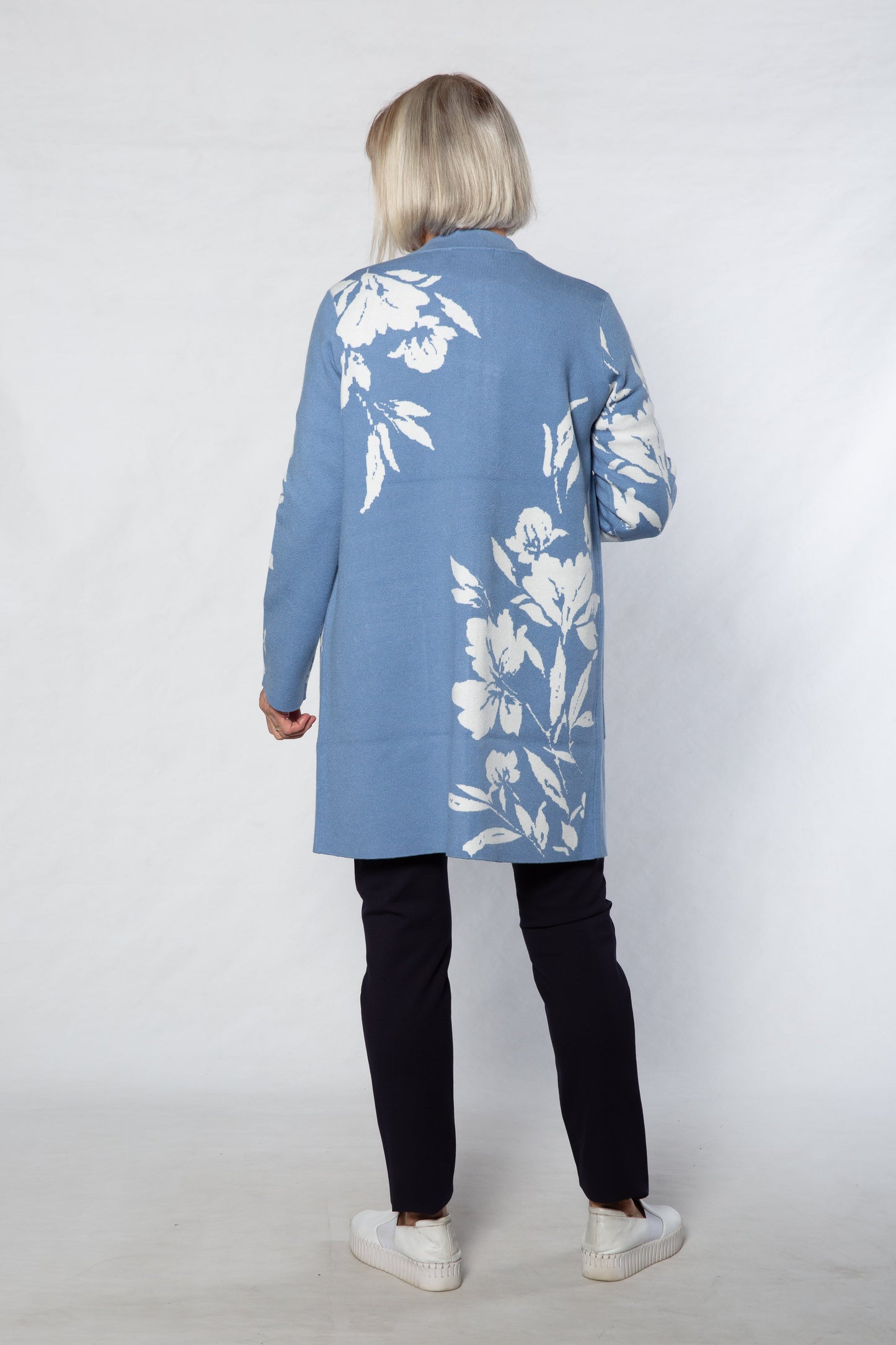 Computer knit Coatigan #5431 - BLUE