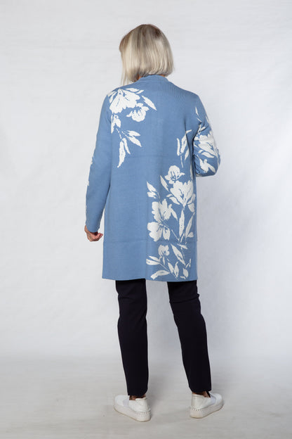 Computer knit Coatigan #5431 - BLUE