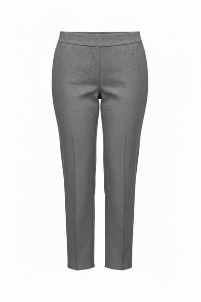 Straight leg pull-on houndstooth weave Capri Pant #6157 HOUNDSTOOTH