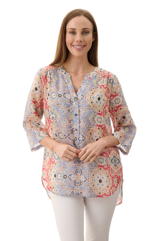 Givoni Virginia Denim 3/4 Sleeve Shirt 6MB28V