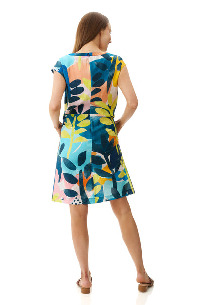 Givoni Sea Print Cap Sleeve Dress 6MJ39S