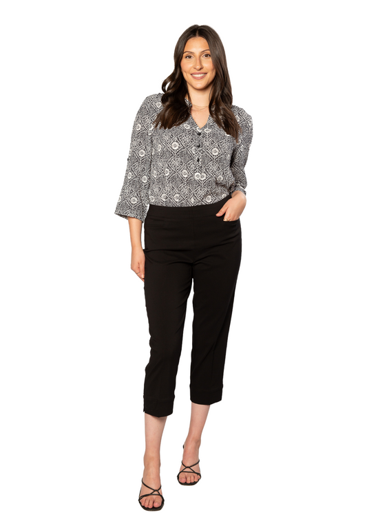 3/4 length bengaline pant #6720 Black