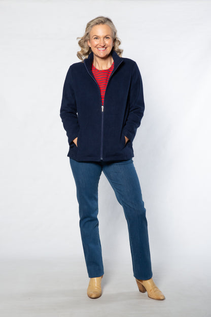Polarfleece casual jacket #8001 NAVY