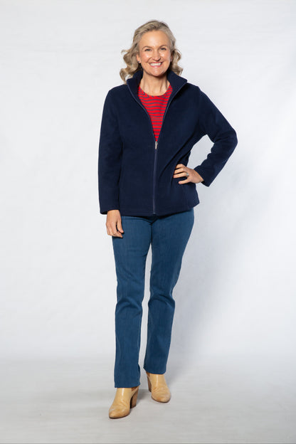 Polarfleece casual jacket #8001 NAVY