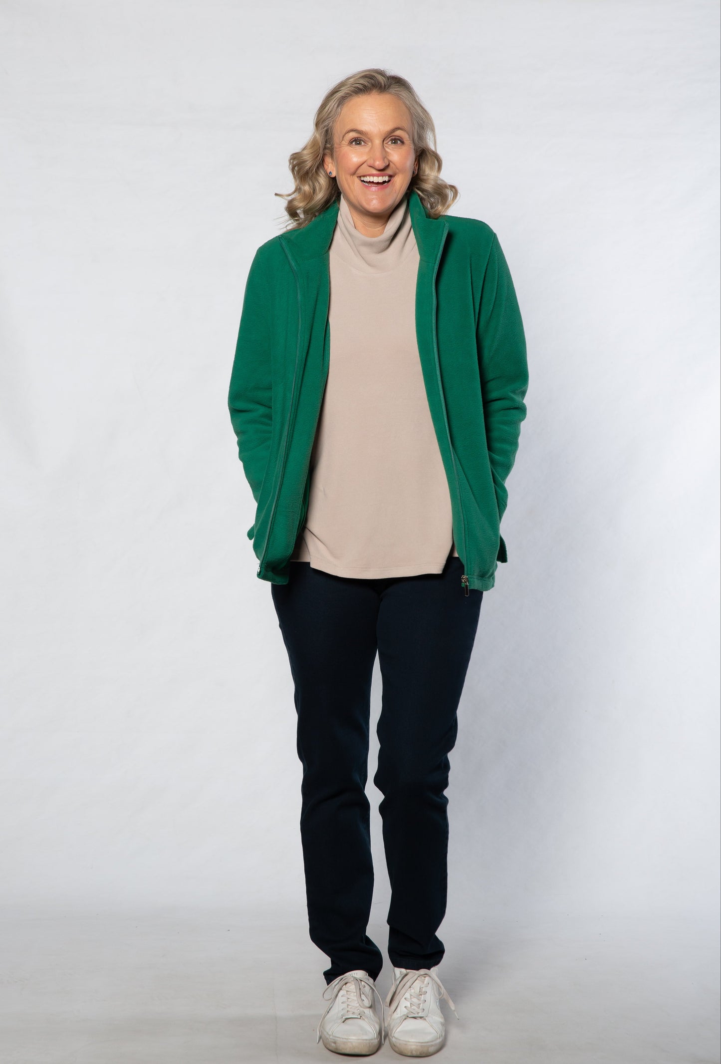 Polarfleece casual jacket #8001 GREEN